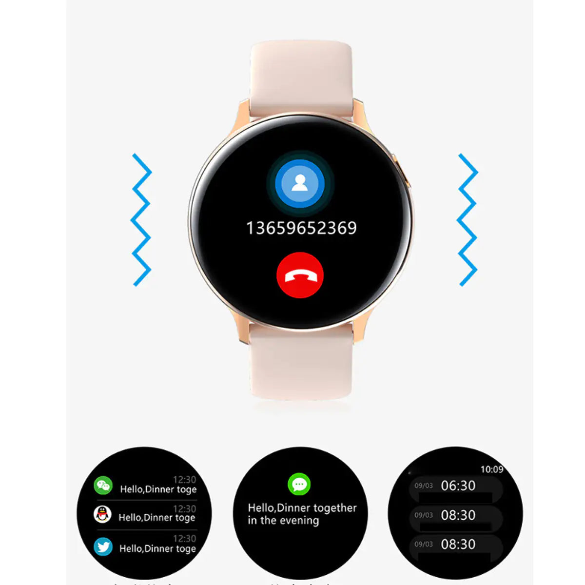 Smart Watch Round Face  Health Monitoring