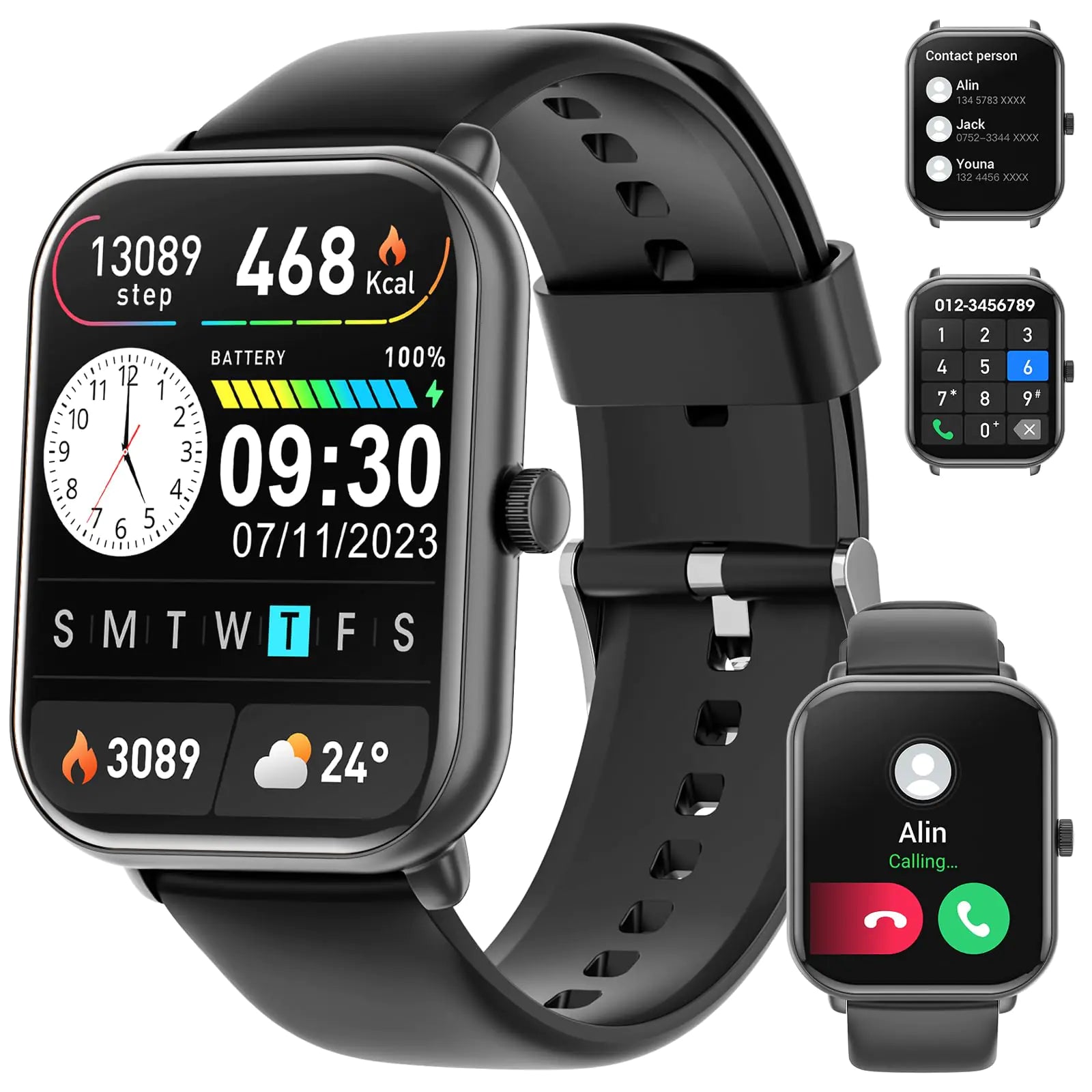 Smart Watch 1.96″ with Bluetooth Call Message