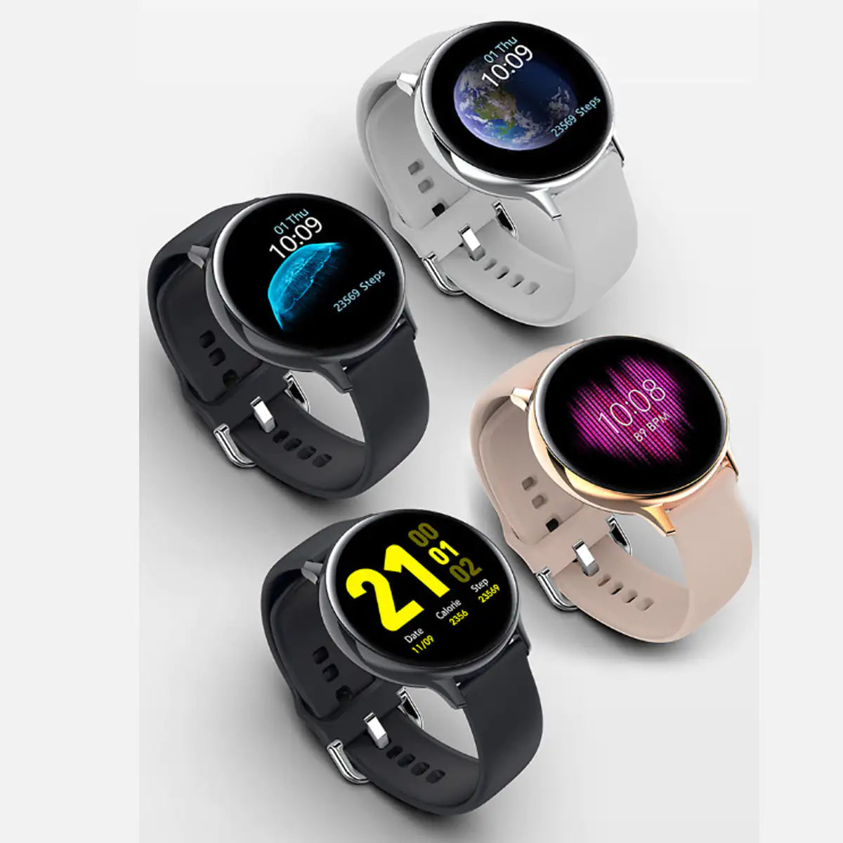 Smart Watch Round Face  Health Monitoring