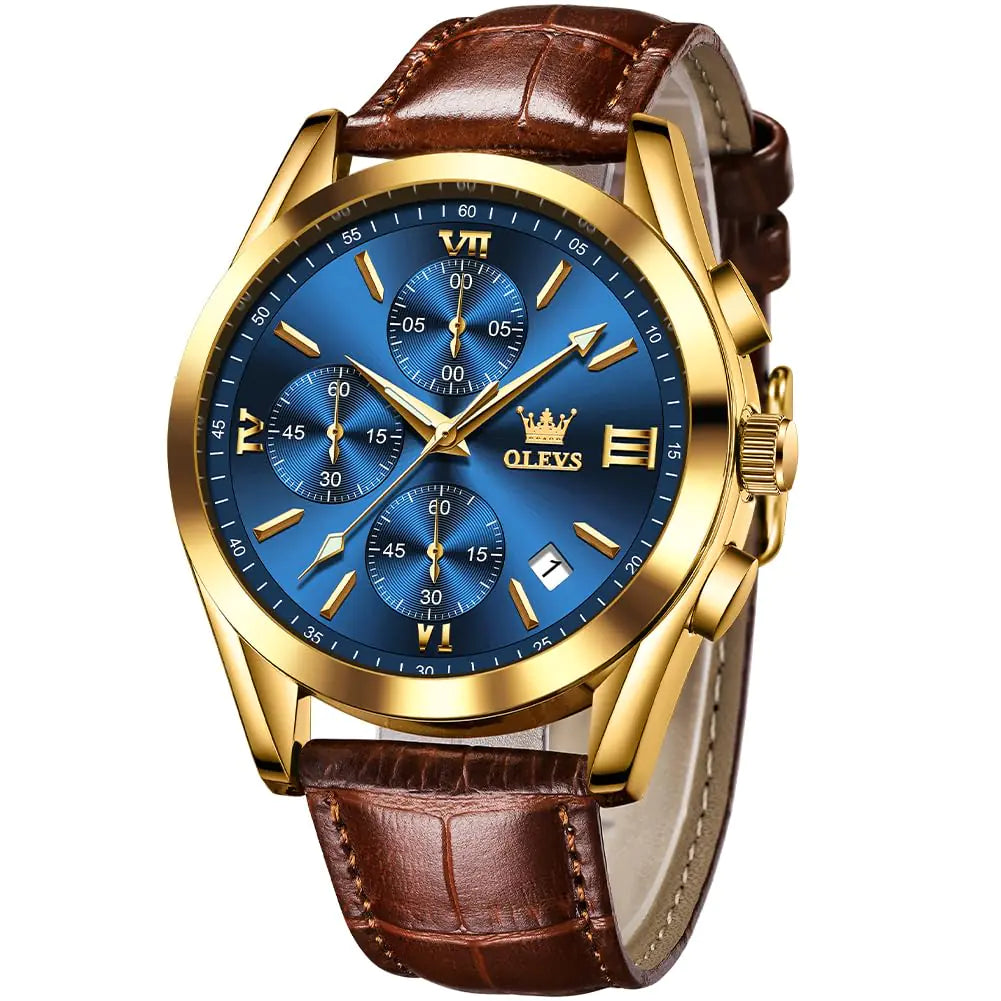 OLEVS Watch for Men Number Large Dial